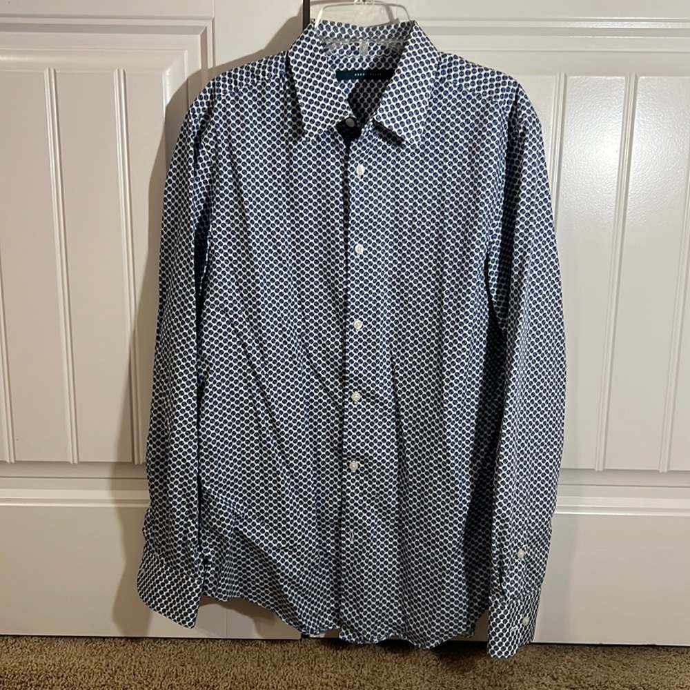 Perry Ellis Long Sleeve Men Shirt Small